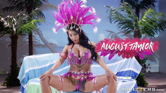 Oiled Latina MILF banged by guy with insane dick