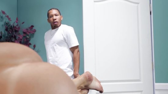 Energized cougar goes black during massage