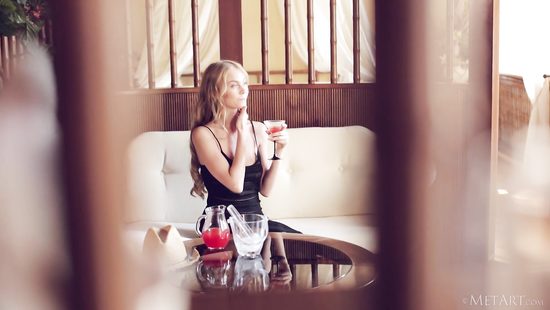 Nancy strokes herself in a breathtaking erotic session