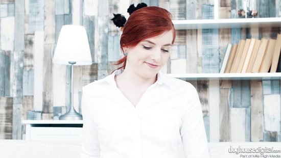 Deep fucking a teen redhead after she sucks cock