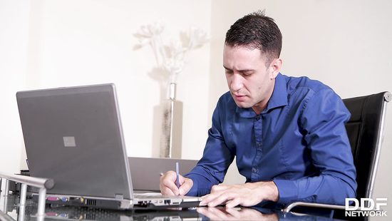 Brunette in transparent lingerie in a mind-blowing sex play