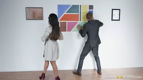 Flaming doggy suits brunette wife in glorious hardcore