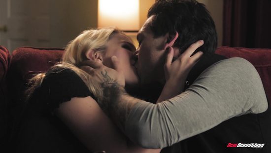 Tattooed guy roughly fucks sweet ass blonde