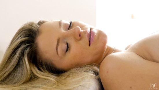 Sweet lesbians combine massage with oral sex