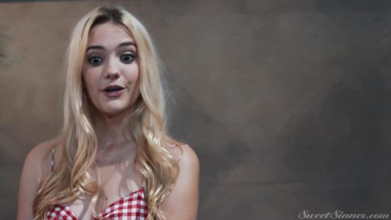 Slim blonde handles the pole like a pro