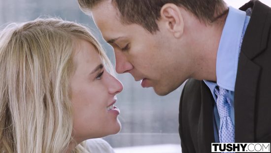 Moaning blonde gets the dick in all possible modes