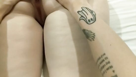 Missionary anal sex with a chubby wife