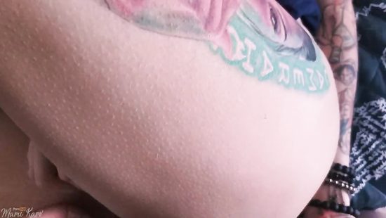 Redhead sucks it wet before trying anal