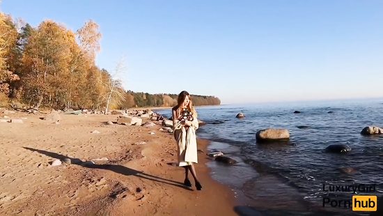 Nude outdoor POV blowjob with a clothed amateur