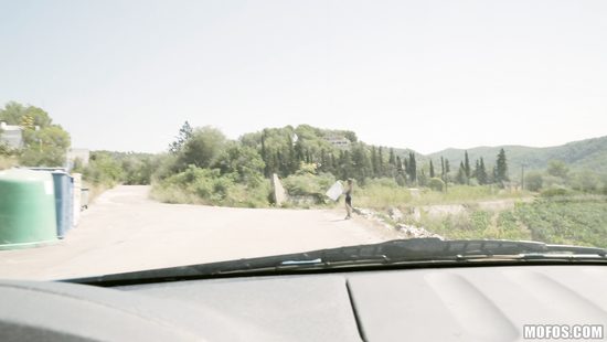 Sweet babe sucks dick and rides in the car