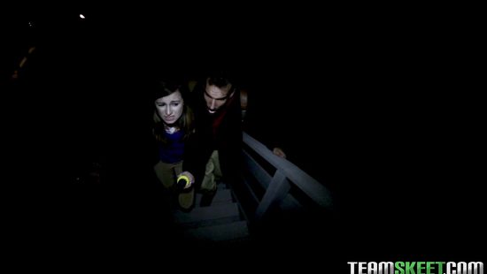 Skinny girl gets pussy smashed and filled with sperm