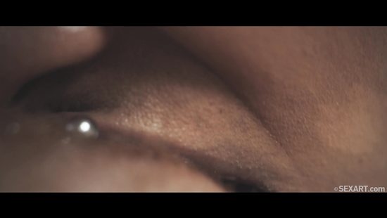 Ebony girl explores pussy of her redhead GF in closeup