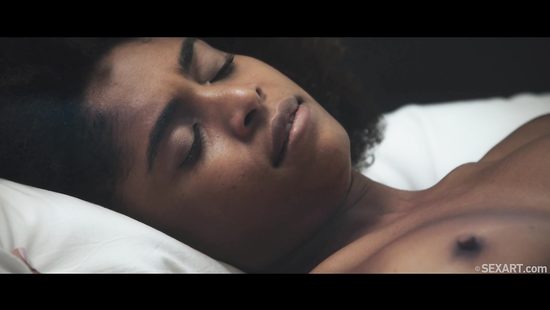 Ebony girl explores pussy of her redhead GF in closeup