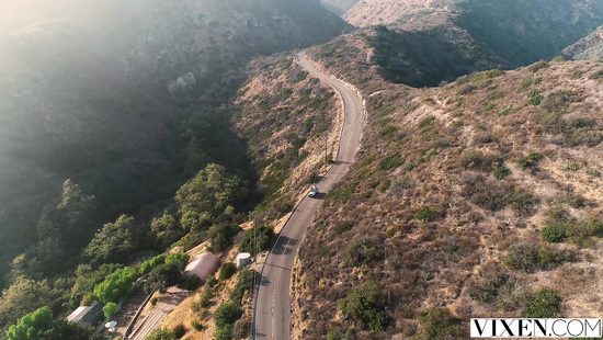 Brunette screams with endless cock into her vag