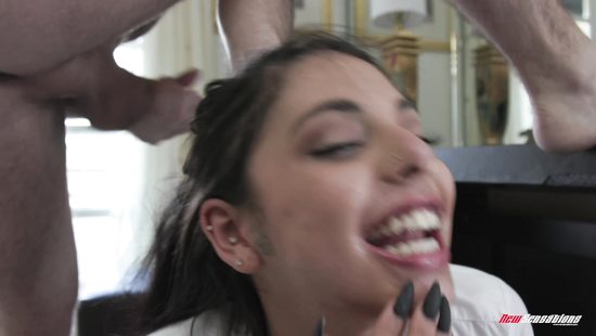 Latina gets her hairy pussy impaled on neighbour's penis