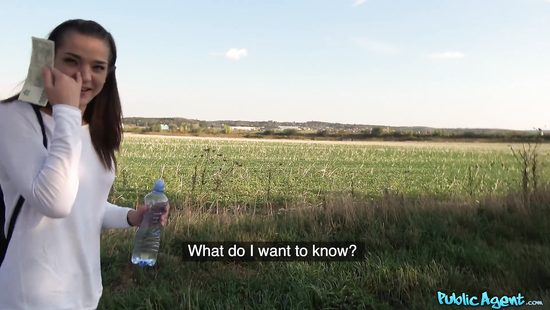 Picked-up chick spreads legs for sex on camera