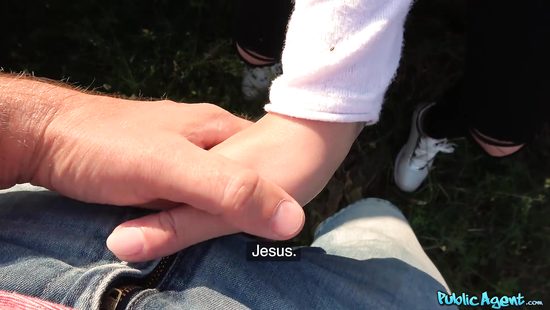 Picked-up chick spreads legs for sex on camera