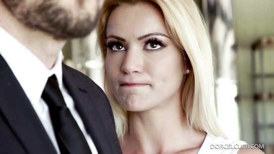 Secretary slut fucked by her crazy boss outdoors