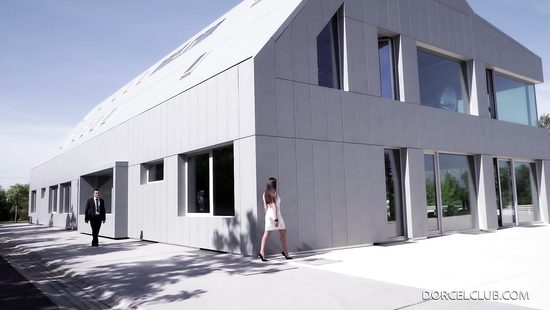 Secretary slut fucked by her crazy boss outdoors