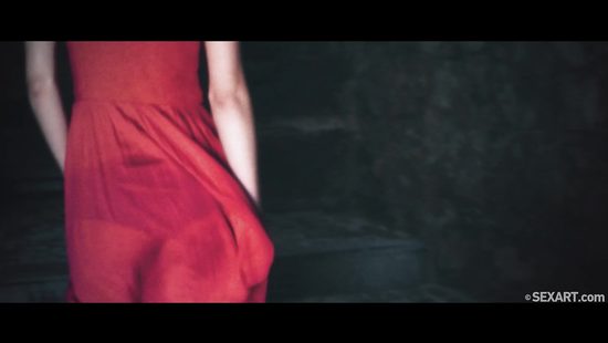 Shy babe enjoys romantic sex on the terrace