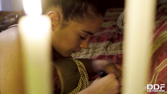 Student girl in latex enjoys her anal debut