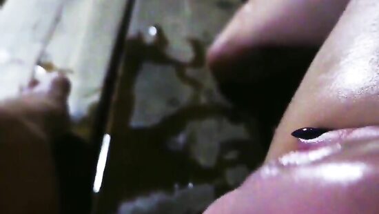 Ласкание киски в бане