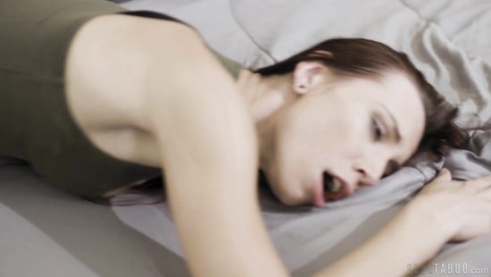 Slender brunette moans while getting properly fucked