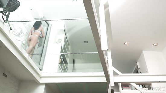 Latina girl with curly hair gets ass treated perfectly