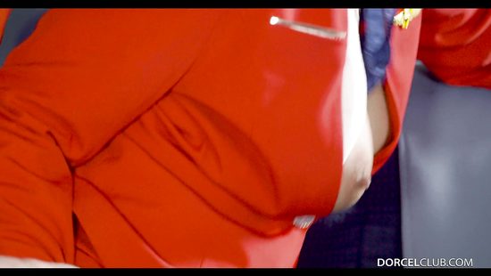 Stewardess fucks with steward before the flight