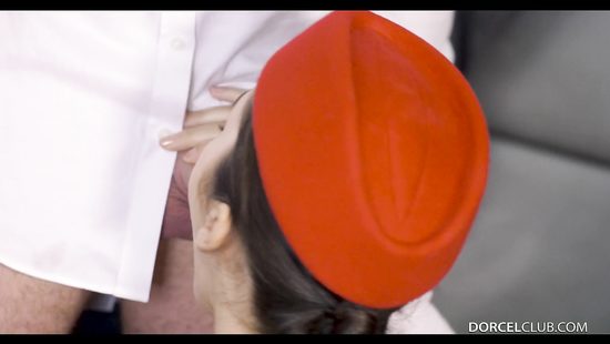 Business class passenger fucks three stewardesses