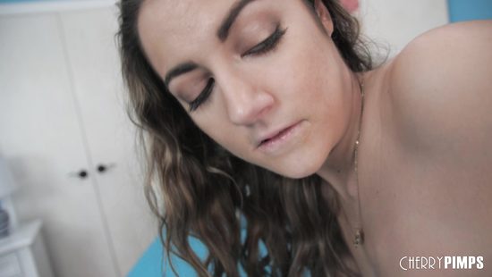 Kinky student Lily Adams gets finger fucked and poked