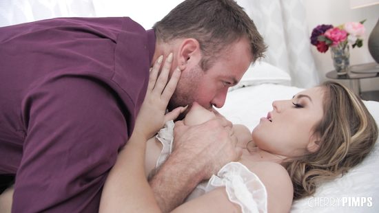 Girl with puffy nipples gets her beaver pounded