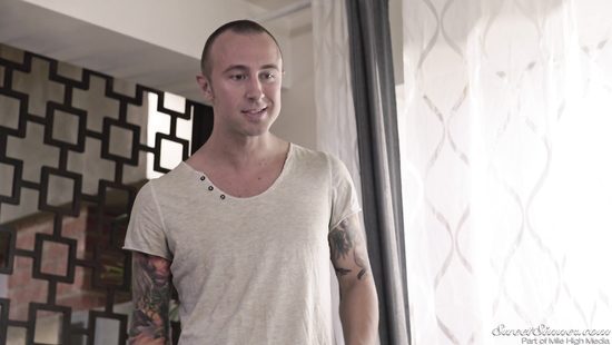 Cutie with a curvy body gets cum on ass