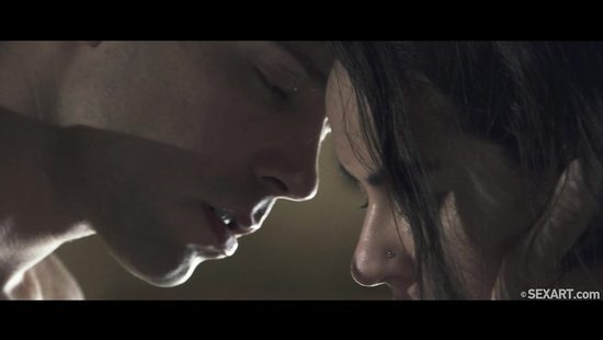 Spouses love each other on a luxurious villa