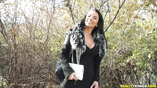 Shalina Devine gets picked up and fucked on the table