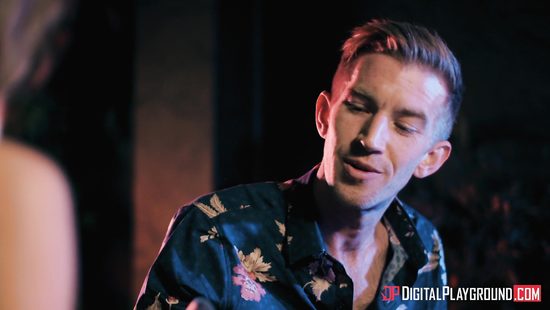 Glamour stripper girl endures a huge dong