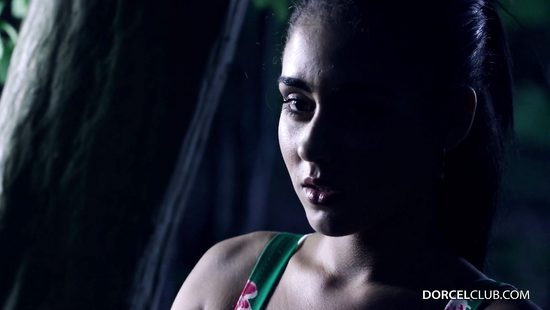 MILF in black nylons fucked by a tree