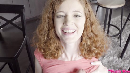 Curly-haired teen enjoys a long cock in twat