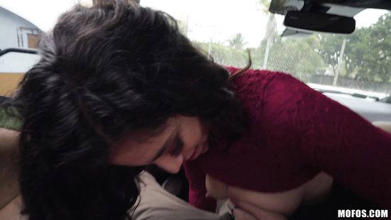 Sweet Latina babe fucked by a taxi driver