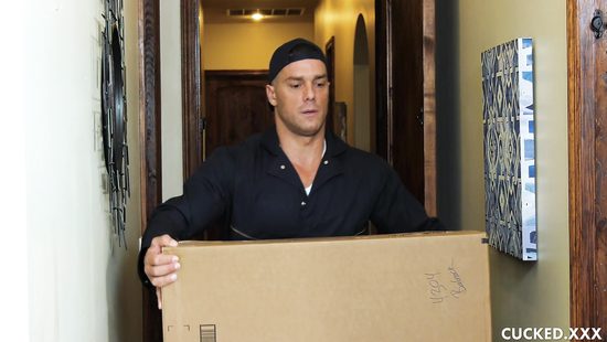 Strong porter bangs a cheating wife