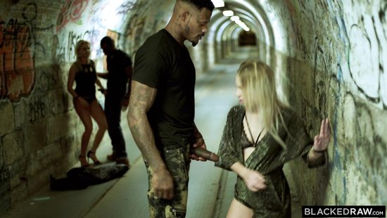 Blonde whores enjoy copulation with black dudes