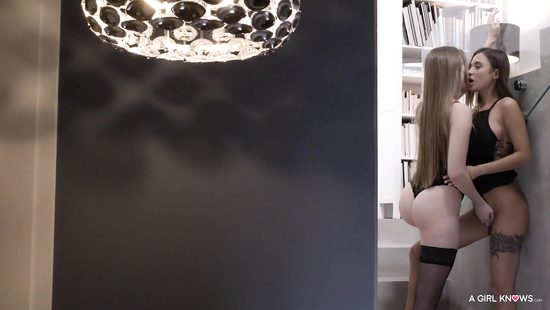 Frisky bimbos go lesbian without getting tired