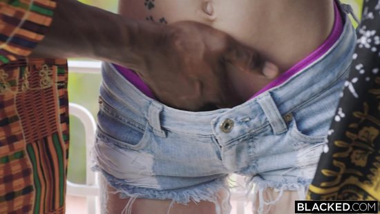 Active girl experiences hardcore interracial pounding