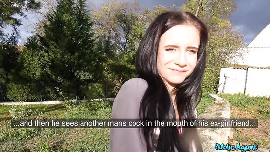 Naughty bitch gets picked up and screwed outdoors