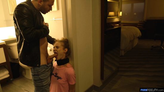 Blonde gets caught and fucked by gangsters