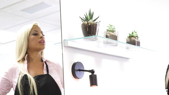 Crazy Bridgette goes nasty with a barber